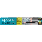 Platinum Extra Dark Pencils - With Sharpener & Eraser