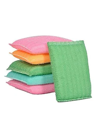 Microfiber Scratch Proof Sponge Kitchen Scrubber