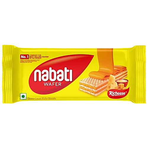 Nabati Richeese Cheese Cream Wafer Biscuits - Light, Crispy, Crunchy, Big