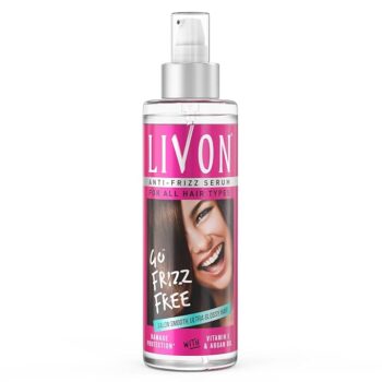 Livon Hair Serum, For Dry & Frizzy Hair With Vitamin E & Argan Oil
