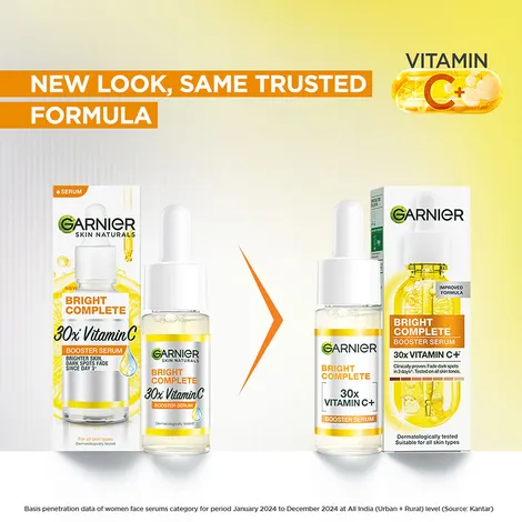 Garnier Vitamin C + Face Serum for Skin Brightening & Anti-Dark Spots Net Qty: 1 pc (15 ml) - Image 4