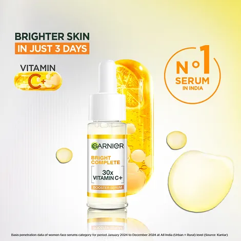 Garnier Vitamin C + Face Serum for Skin Brightening & Anti-Dark Spots Net Qty: 1 pc (15 ml) - Image 3