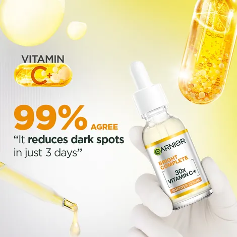 Garnier Vitamin C + Face Serum for Skin Brightening & Anti-Dark Spots Net Qty: 1 pc (15 ml) - Image 2