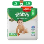 TEDDYY Baby Easy Pant Diapers 74 Count (M) 7-12 kgs